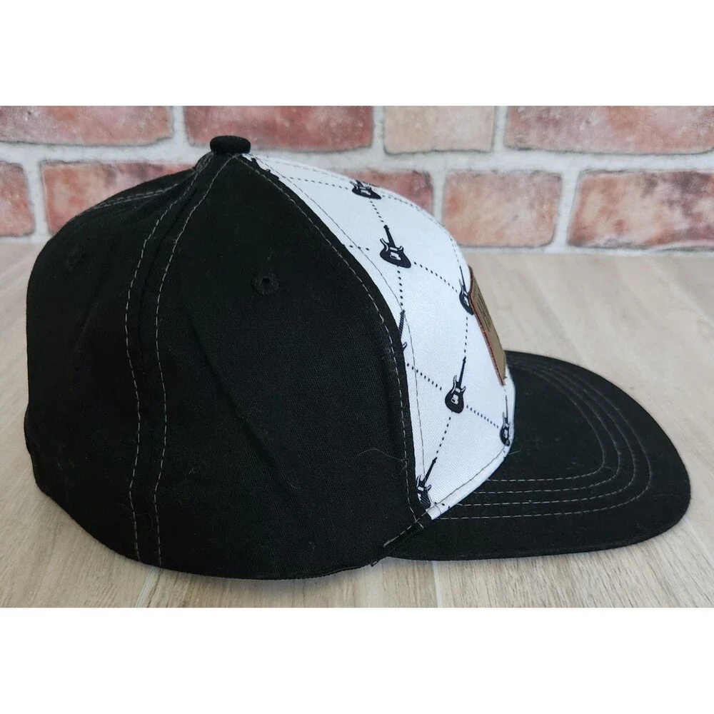 Hard Rock Hotel Baseball Cap Black & White Guitars Las Vegas One Size